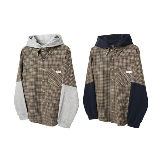 HOODIE CHECKERED SHIRT