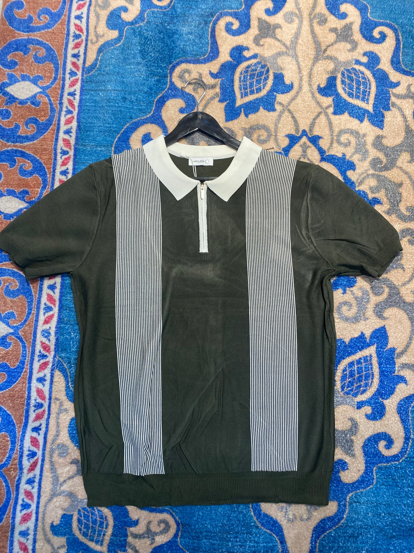 Knitted Polo Green E77053