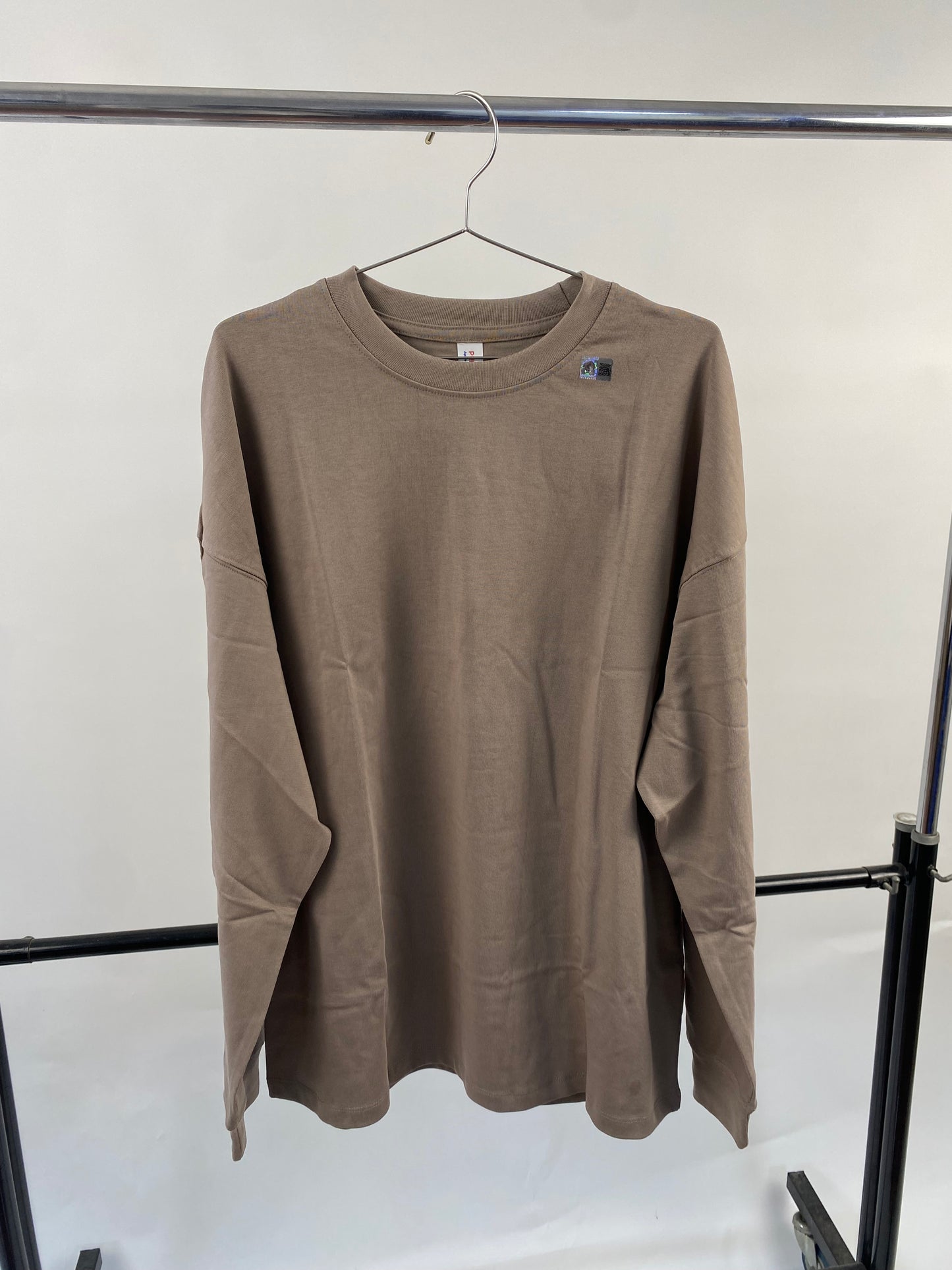 Plain longsleeve shirt in light brown