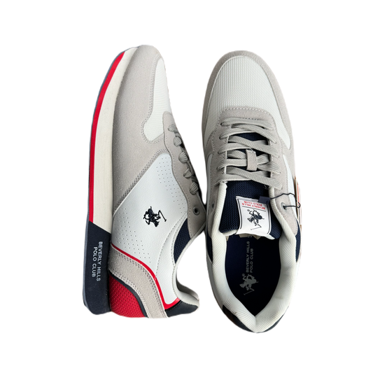 Beverly Hills polo sneakers red stripes