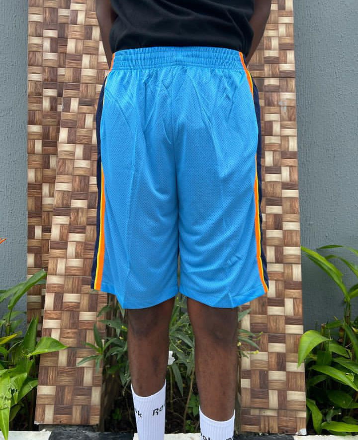 Mesh sport short in blue and orange (5678)