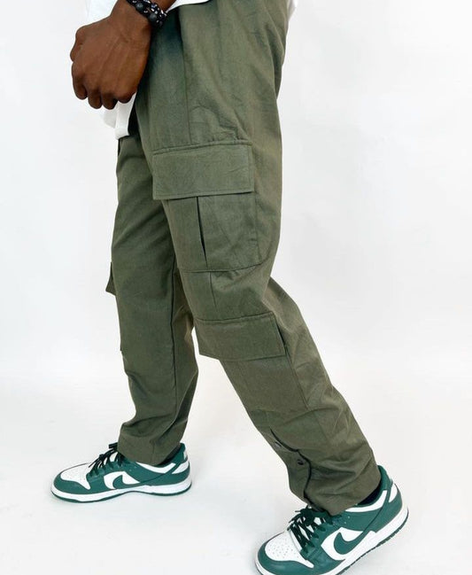 Zedek cargo pant in army green