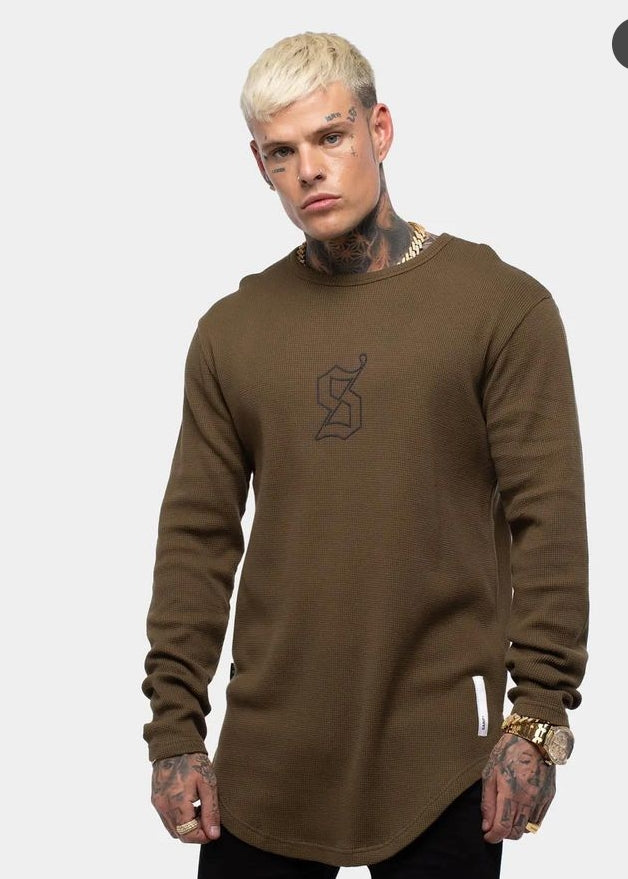 Saint icon waffle long sleeve t-shirt