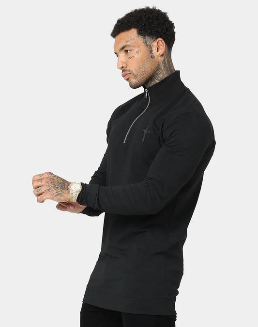 Saint kingdom half zip funnel neck Tshirt