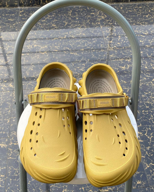 Yellow echo crocs