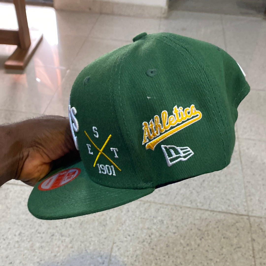 Represent A’s Cap in green