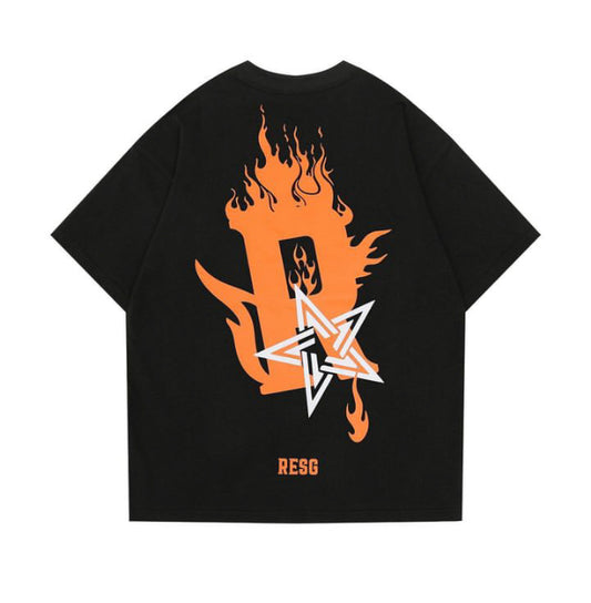 RESG star tee in black