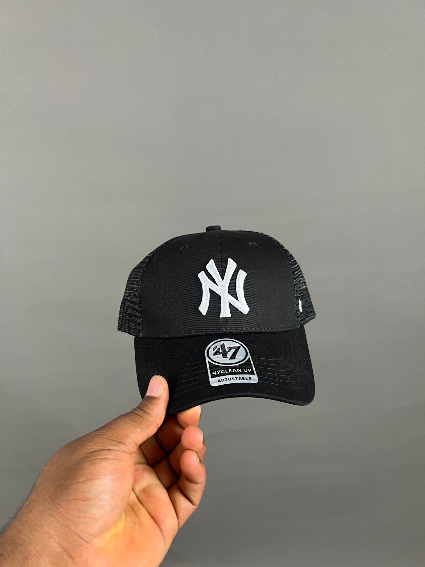 NY hat in black and white