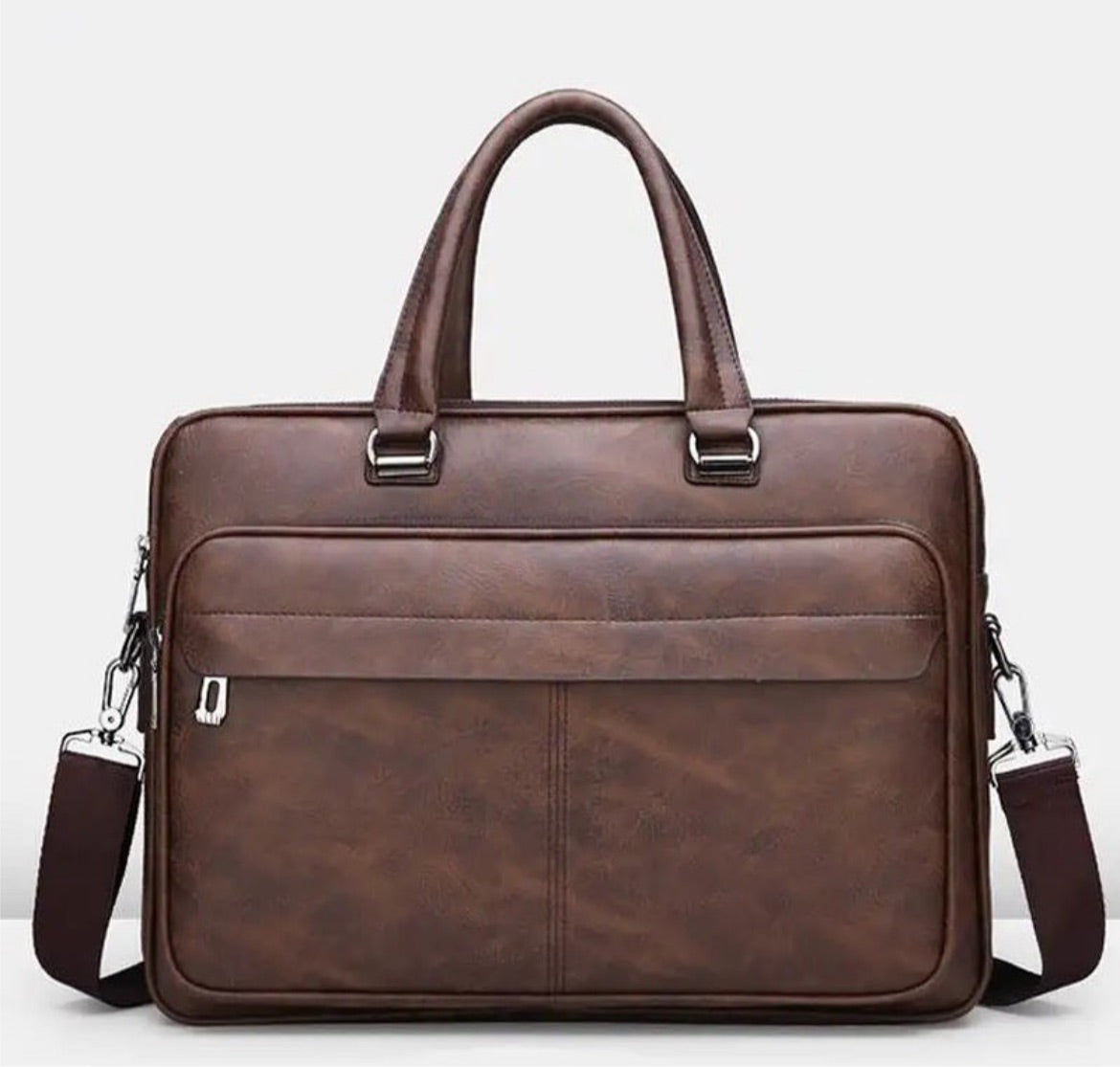 Men's laptop bag in brown