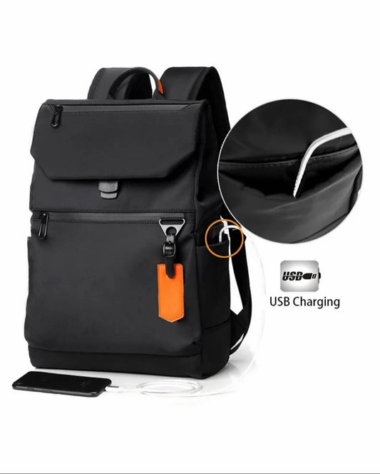 Waterproof rucksack backpack in black