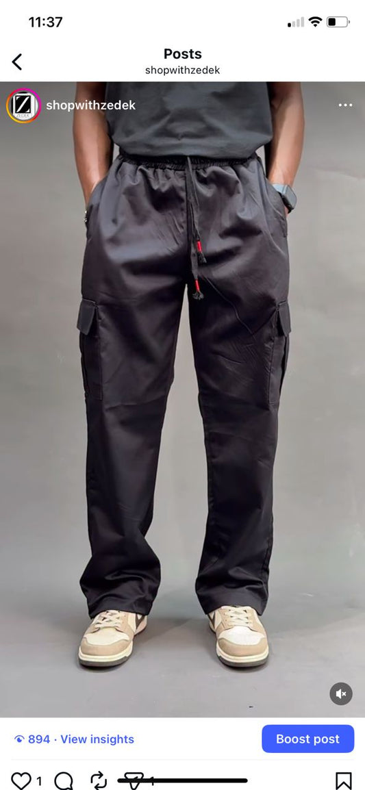 ZEDEK CARGO PANT IN BLACK 02