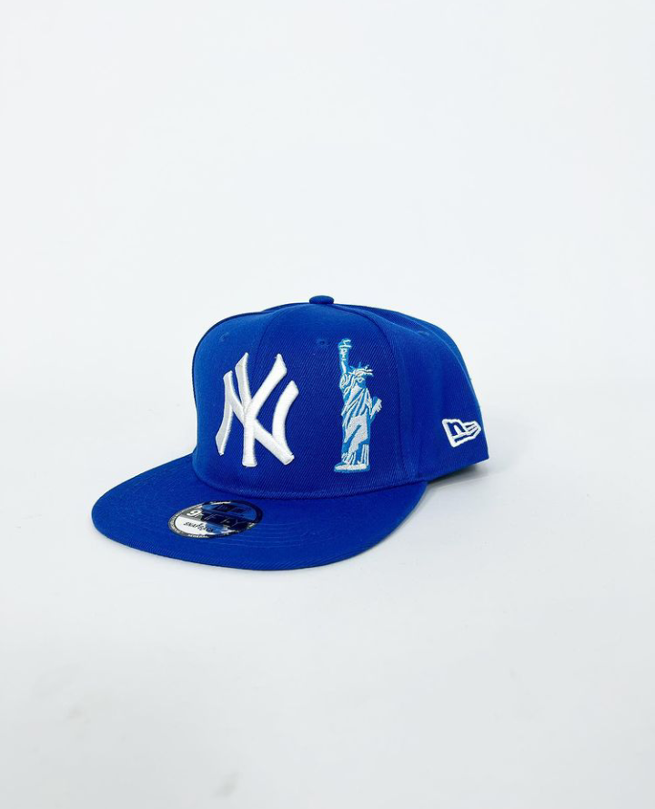 NY statue blue snapback