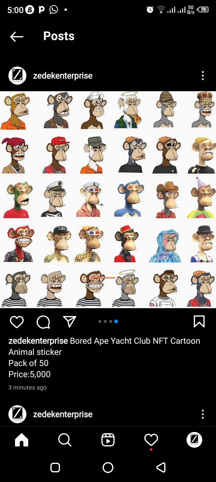 Bored ape yacht club NFT cartoon stickers