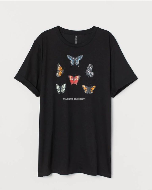 H/m free spirit butterfly tee T-shirt
