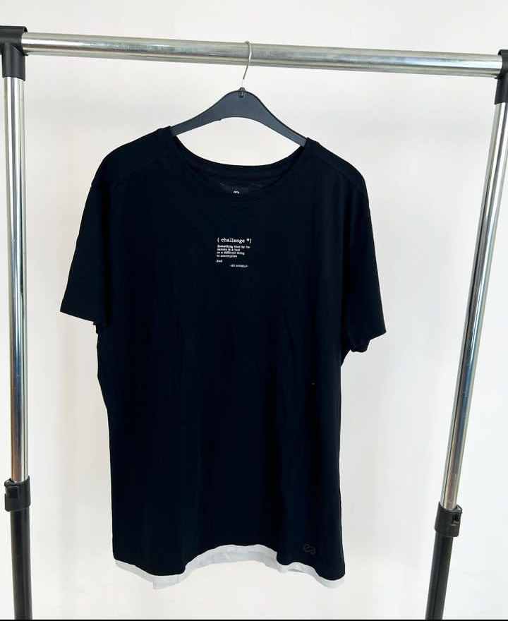 Silver challenge tee