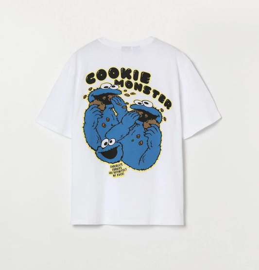 Lefties man Cookie monster backprint tshirt