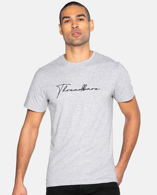 Threadbare LARGE SCRIPT - Print T-shirt