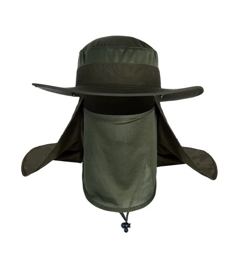 Hiking bucket hat in green