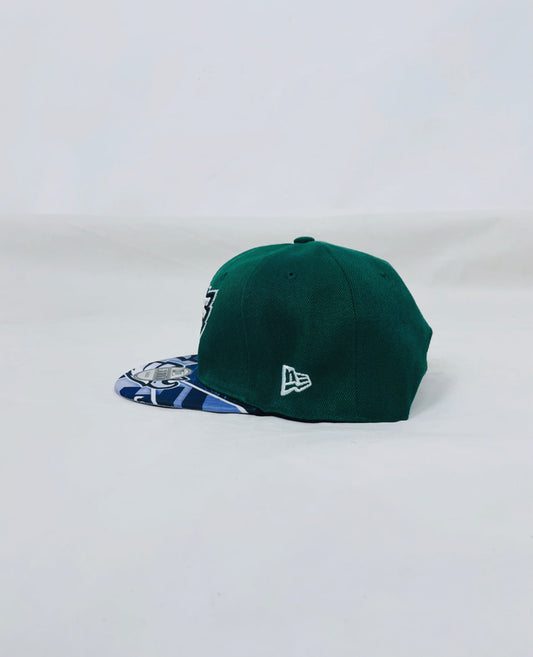 Eagles cap with green background