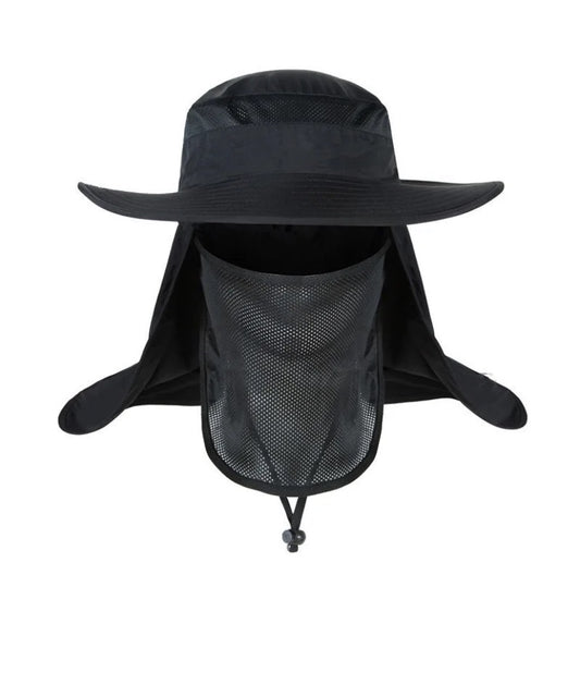 Hiking bucket hat in black