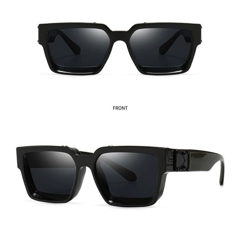 Retro Square Sunglasses black