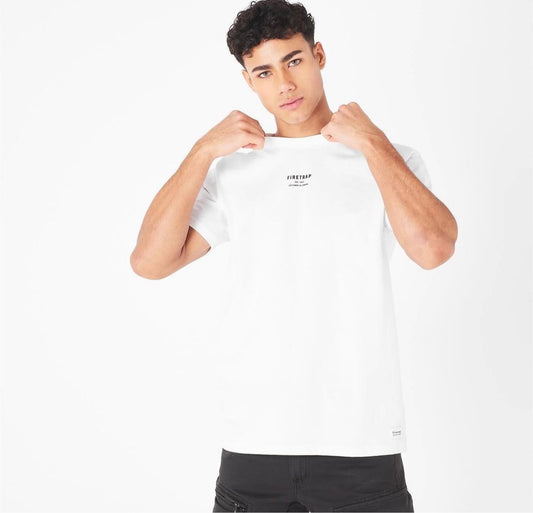 Firetrap Backprint Mens T-shirt in white